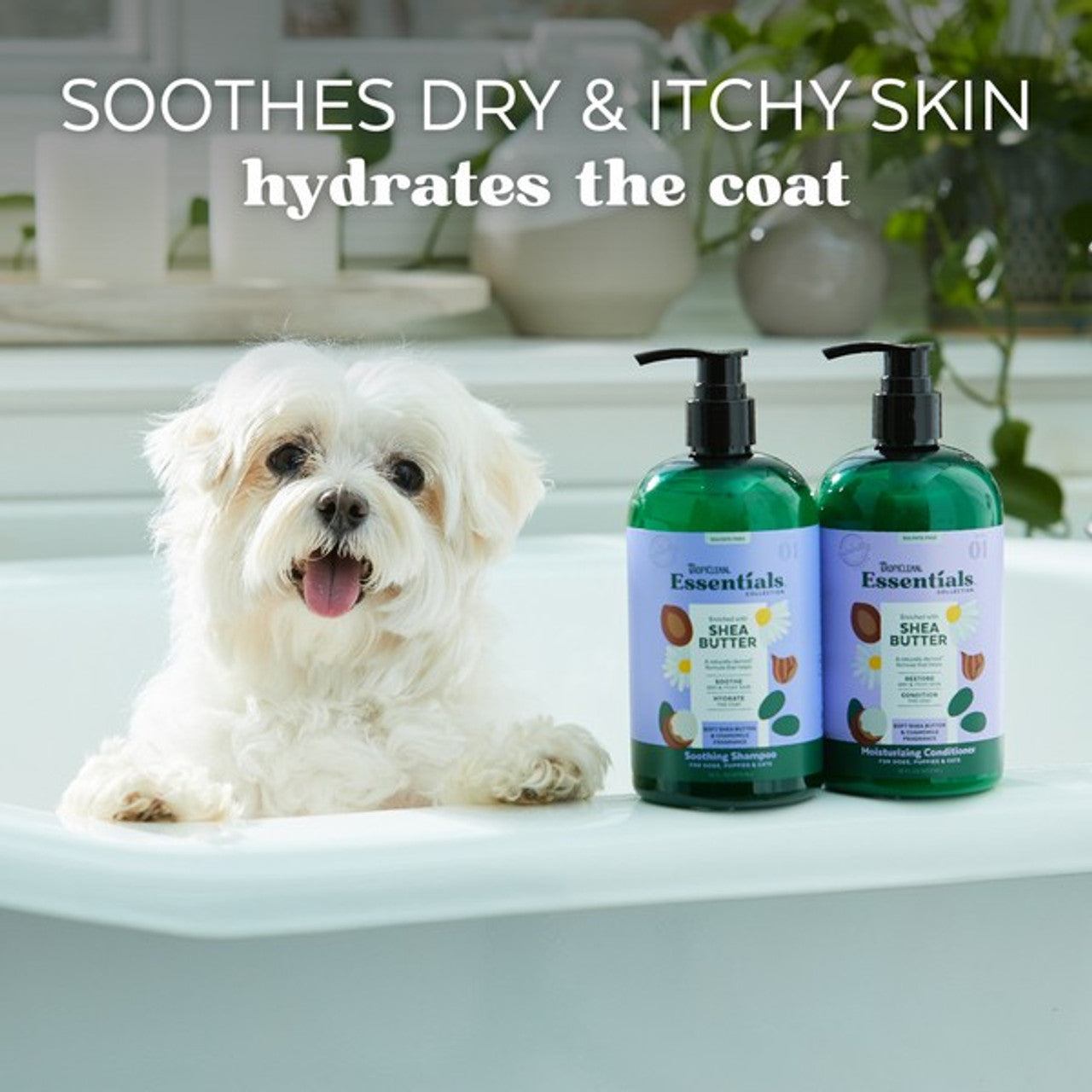 TropiClean Essentials Shea Butter Shampoo for Dogs & Puppies 473ml