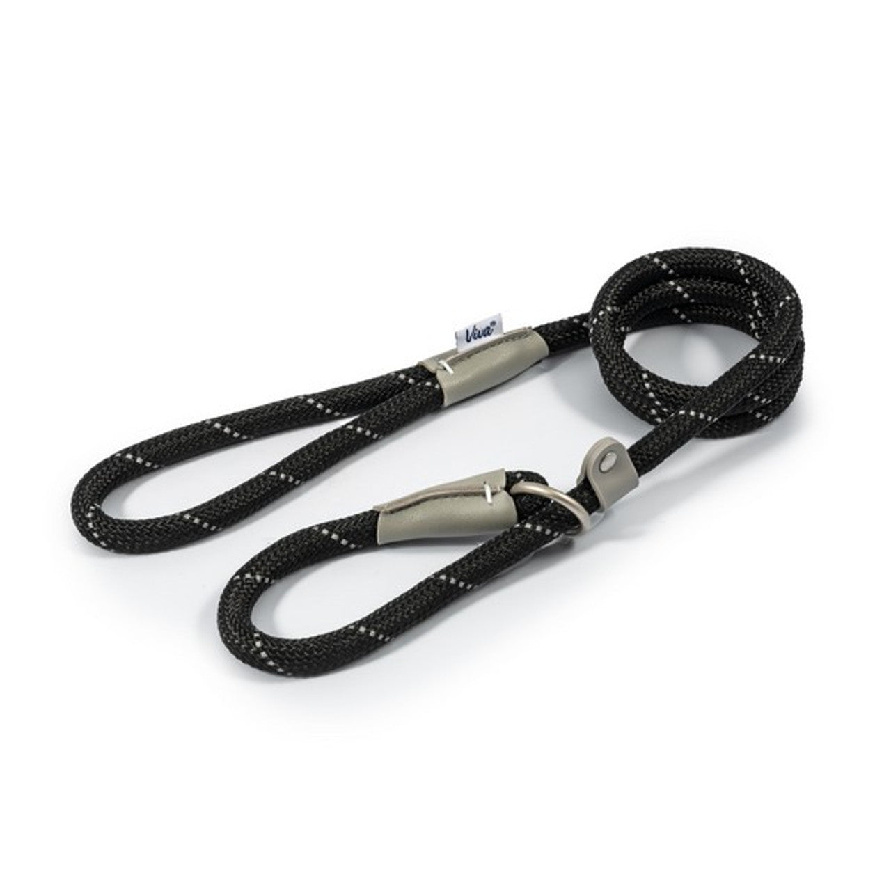Ancol Viva Rope Slip Reflective Black or Red 1.5mx12mm