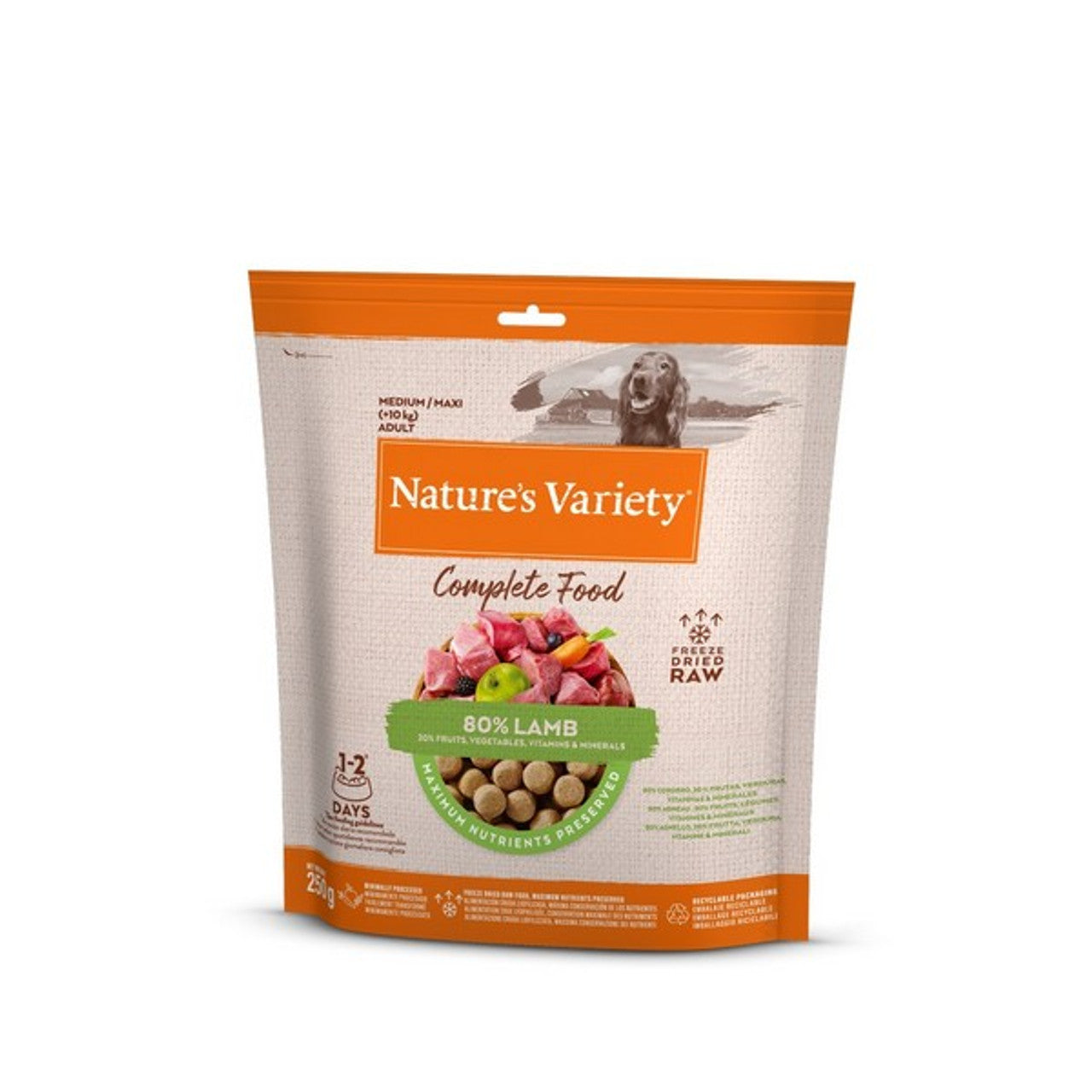 Natures Variety Freeze Dried Complete Meal Adult Lamb 250g