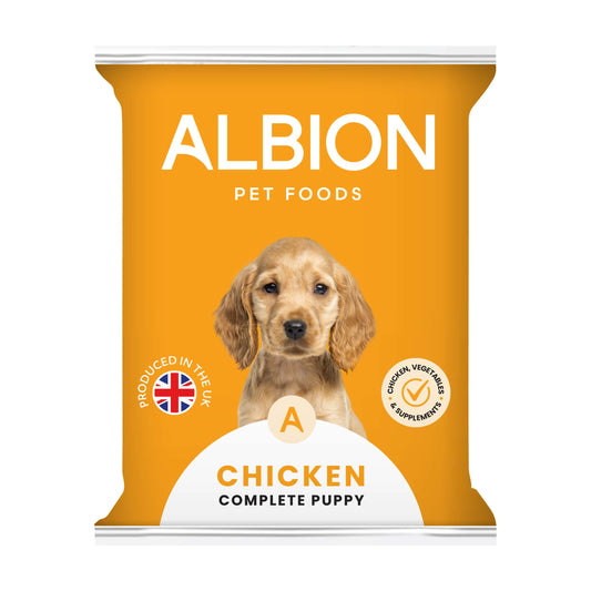 Albion Raw - Complete Puppy 12x454g or Singles 1x 424g