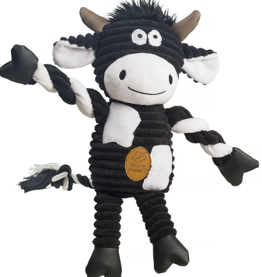 House of Paws Cow Jumbo Cord Dog Toy