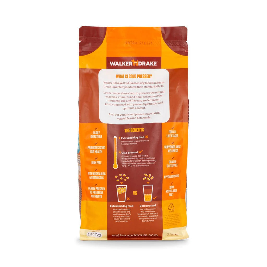 Walker & Drake - 2kg Cold Pressed Dog Food – Chicken