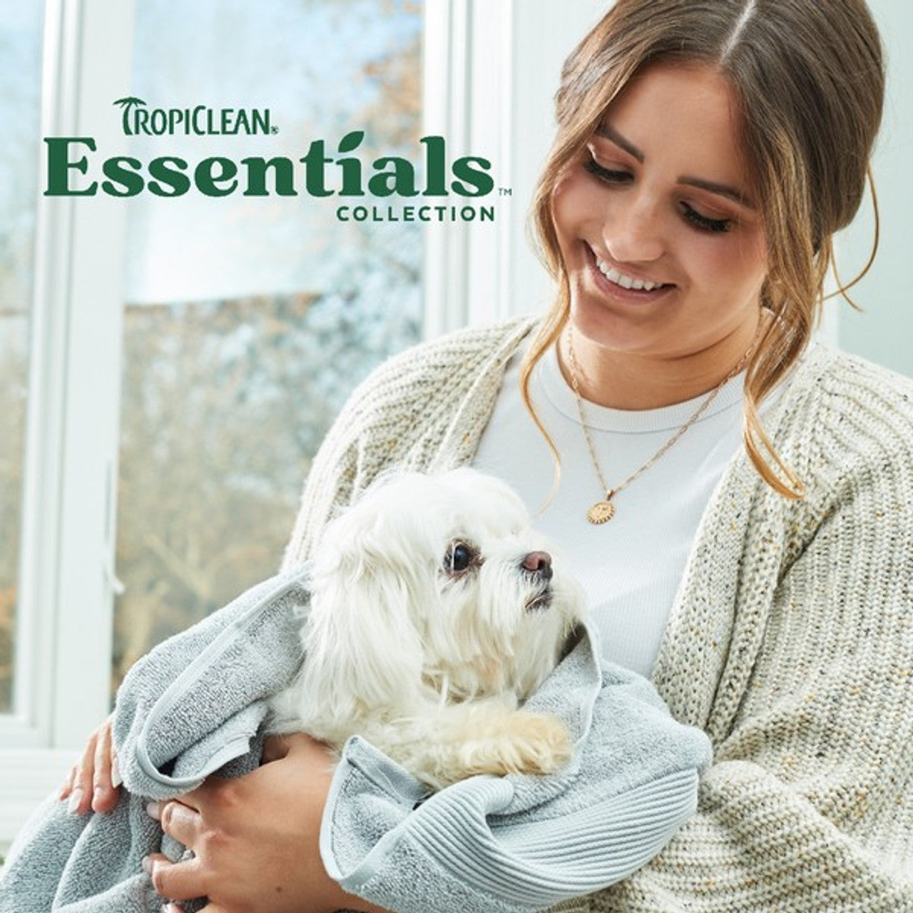 TropiClean Essentials Goats Milk Shampoo for Dogs Puppies 473ml