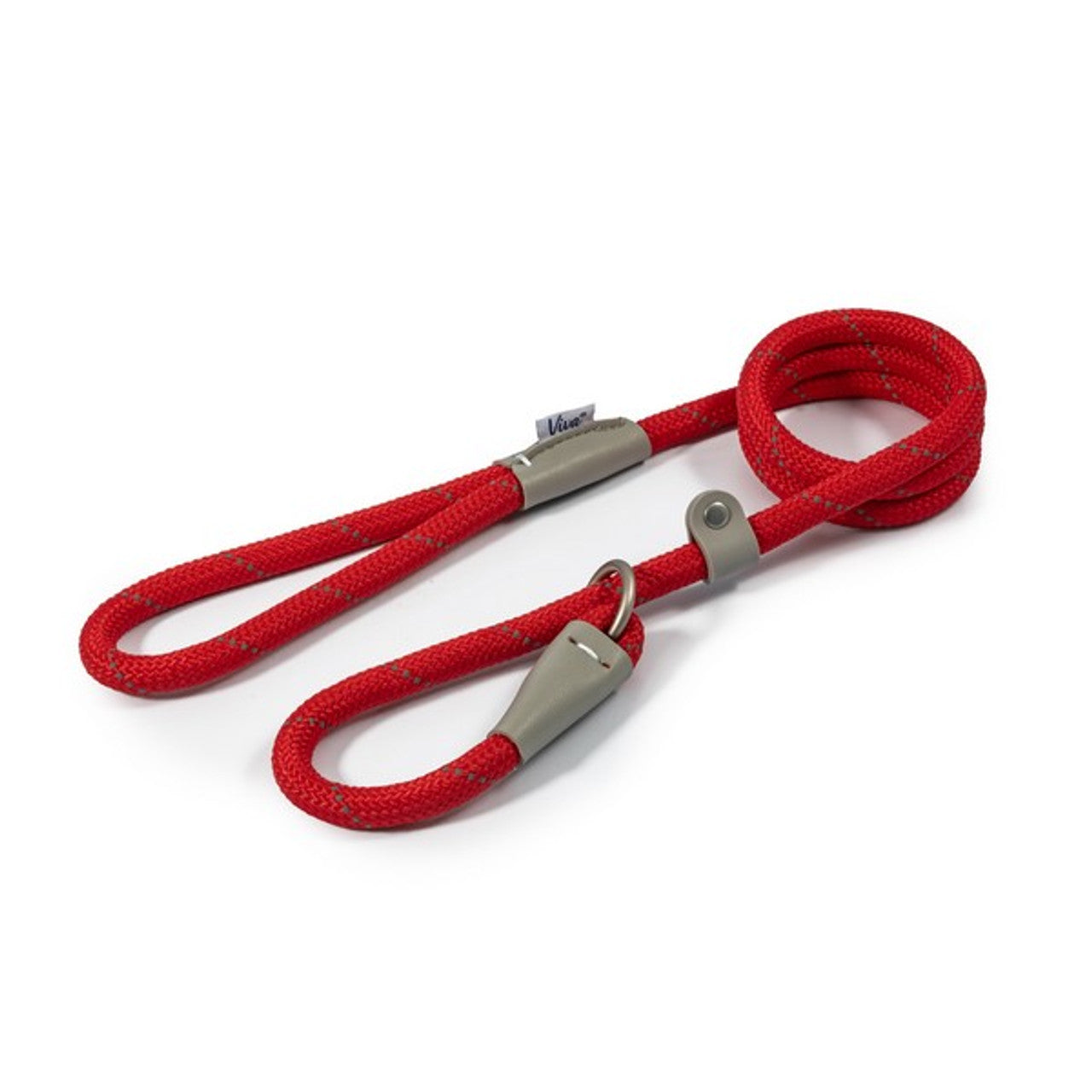 Ancol Viva Rope Slip Reflective Black or Red 1.5mx12mm