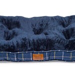 House of Paws Navy Check Tweed Boxed Duvet Small
