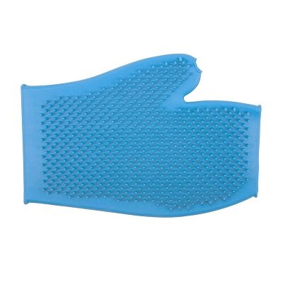 Ancol Rubber Grooming Glove Blue