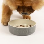 Scruffs Classic Slow Feeder Grey Bowl 20cm