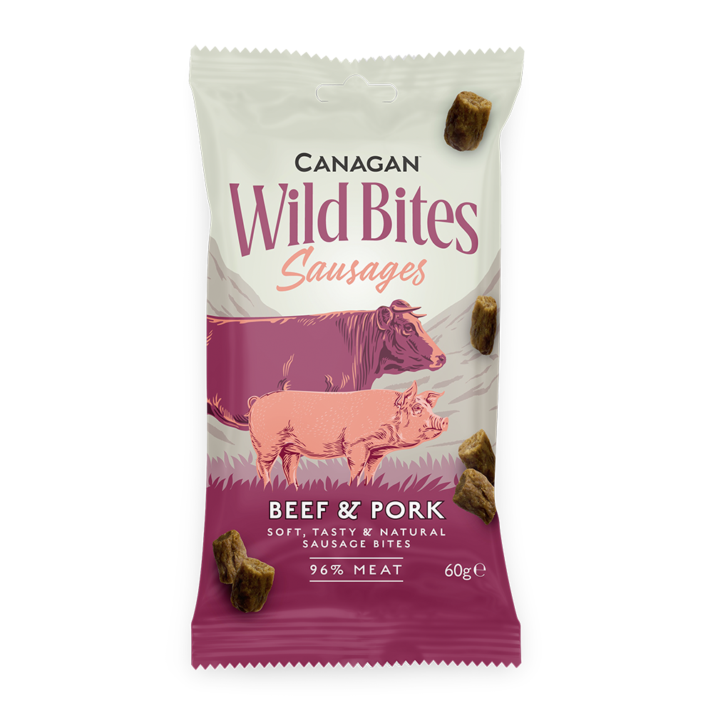 Wild Bites Sausages Canagan Dog Treats 60g