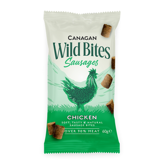 Wild Bites Sausages Canagan Dog Treats 60g