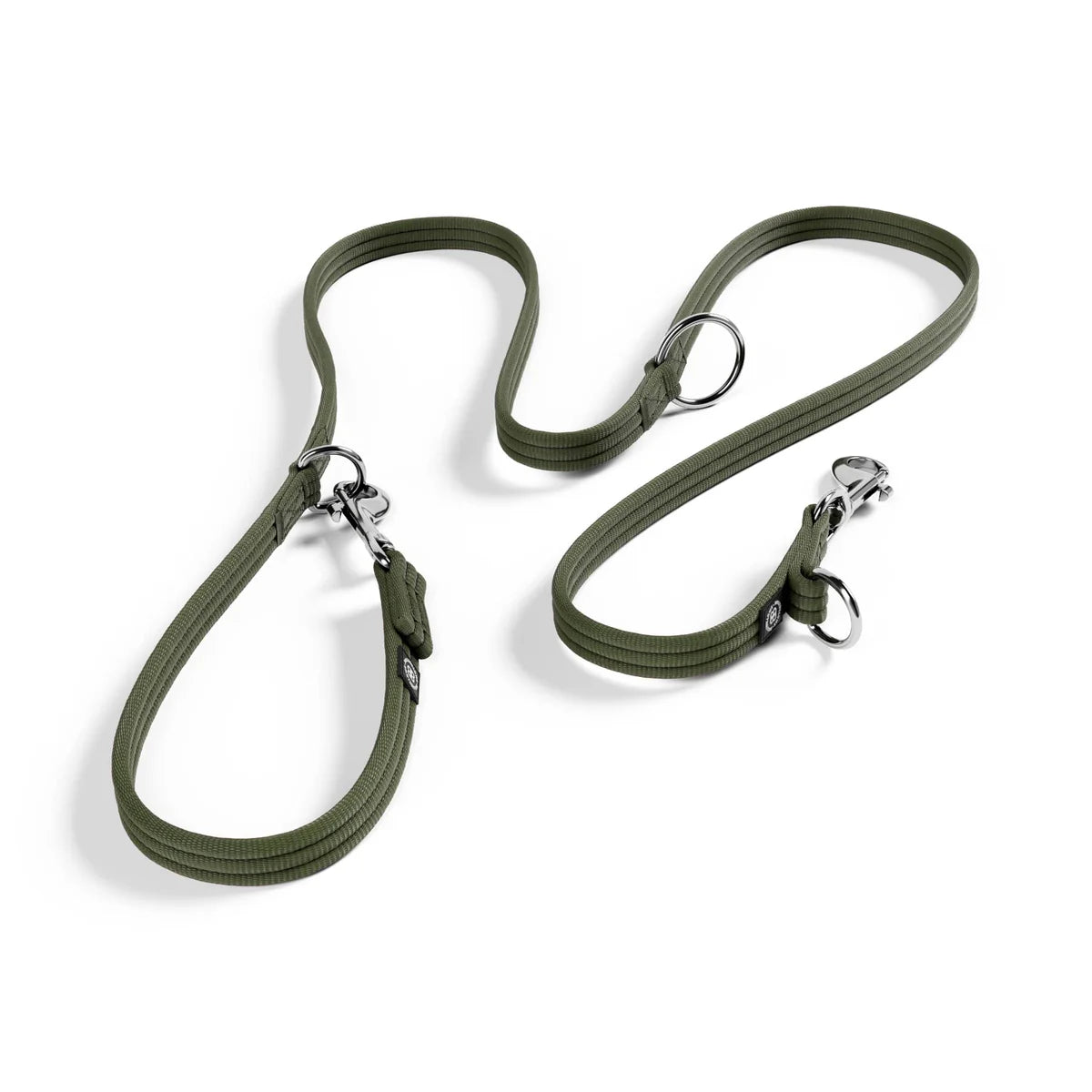 Bully Billows Training Double Ended Dog Lead | 2m Length - Khaki