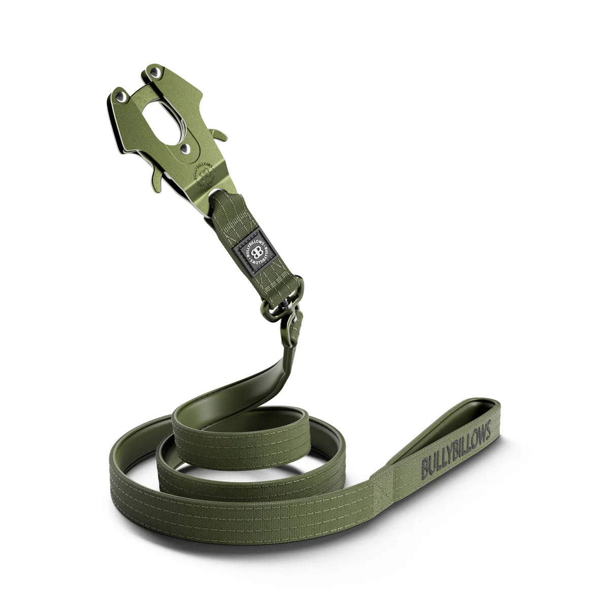 Bully Billows 1.4m Lighter Swivel Combat Lead | Anti-Tangle & Secure Clip - Khaki x Khaki