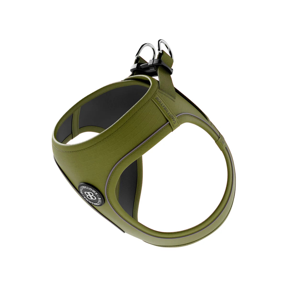 Bully Billows Step in Harness | XS-M Breeds - Olive Green