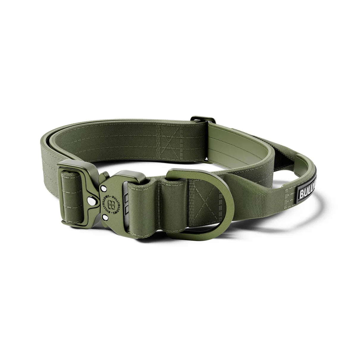 Bully Billows 4cm LIGHTER Combat® Collar | Handle Rated Clip - Khaki x Khaki Medium