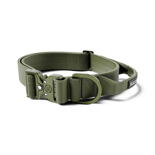 Bully Billows 4cm LIGHTER Combat® Collar | Handle Rated Clip - Khaki x Khaki Medium