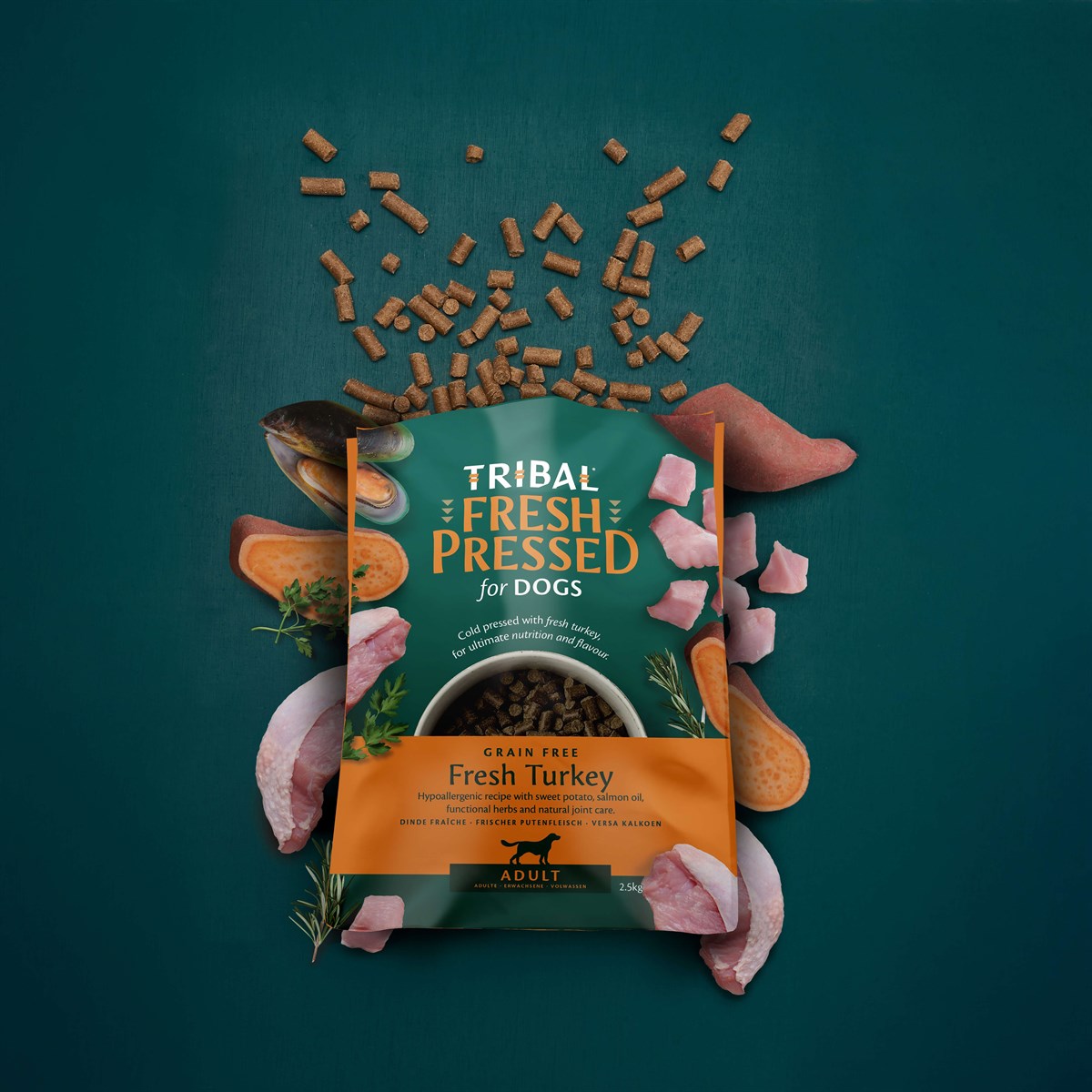 Tribal - Fresh Pressed Adult Turkey 2.5kg/12kg