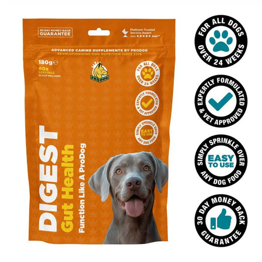 ProDog Digest - Gut Health Support Supplement With Prebiotics For Dogs 90g