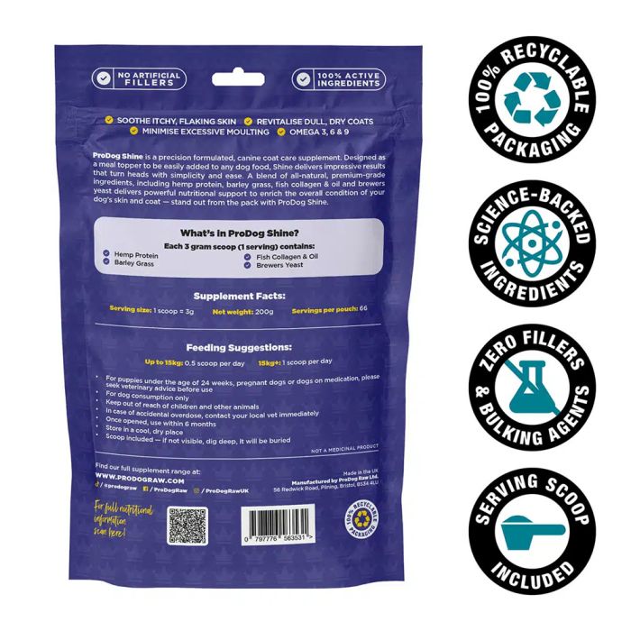ProDog - Shine Skin & Coat Supplement for Dogs 90g