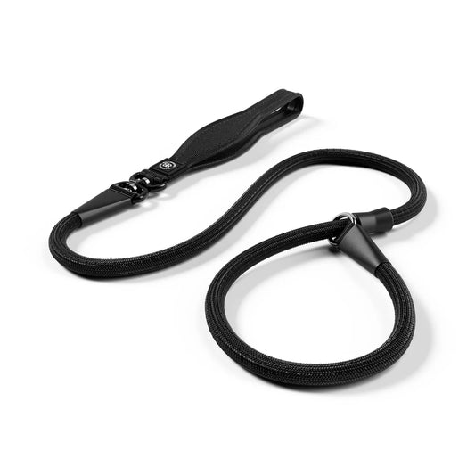 Bully Billows Slip Training Lead | Anti Pull & No Choking - Black