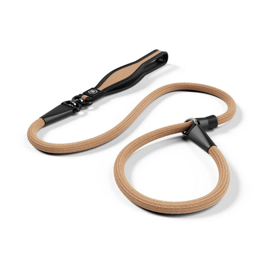 Bully Billows Slip Training Lead | Anti Pull & No Choking - Light Tan
