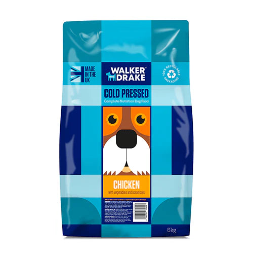 Walker & Drake - 6kg Cold Pressed Dog Food - Chicken