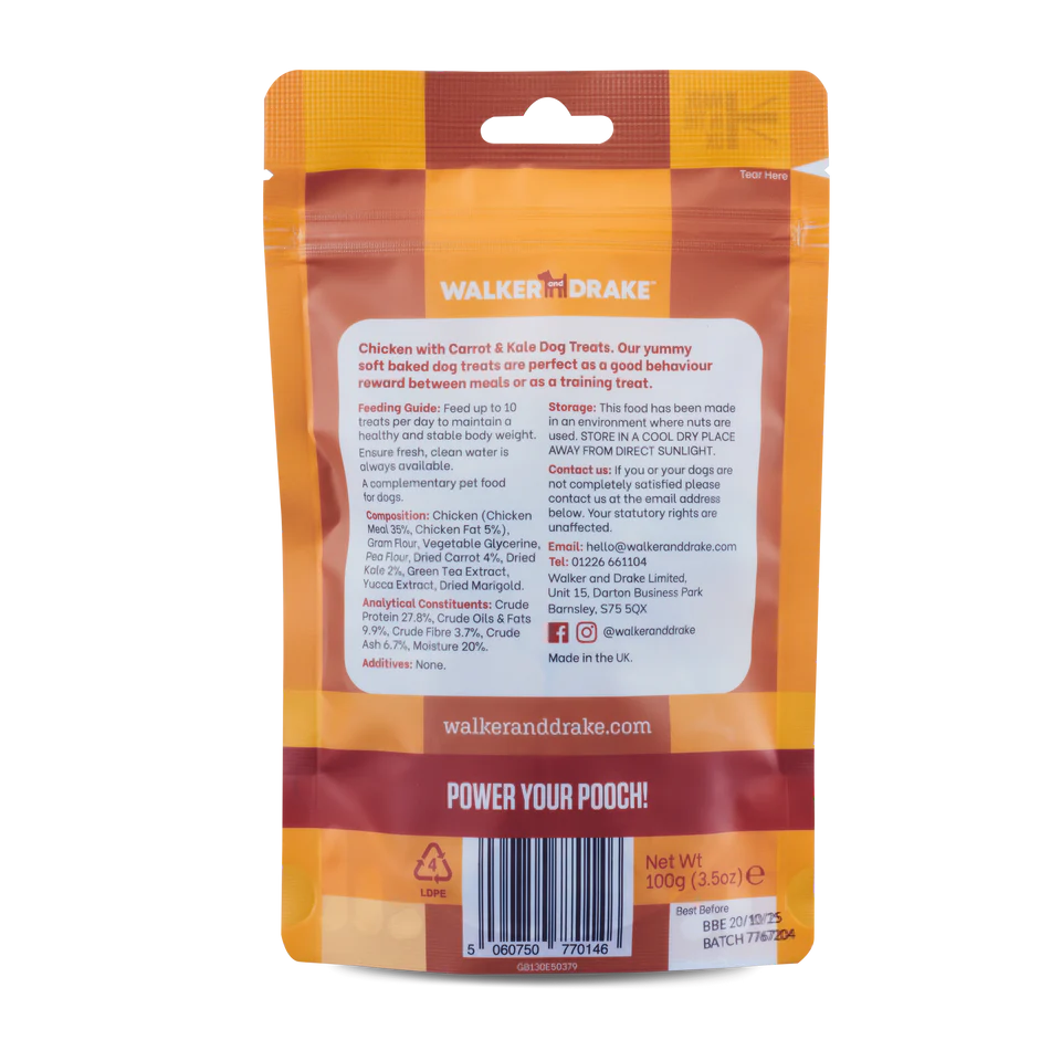 Walker & Drake Dog Treats - 100g
