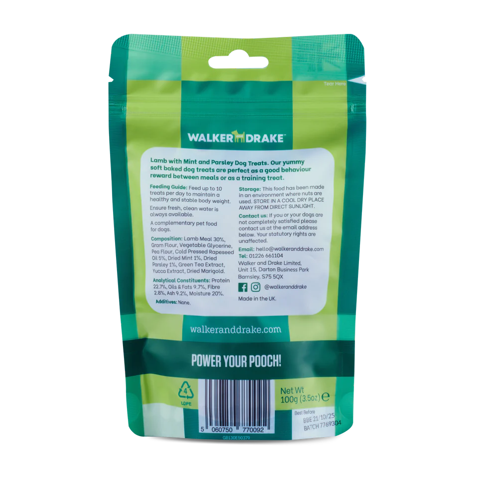 Walker & Drake Dog Treats - 100g